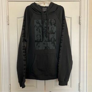 Taylor Swift Black Eras Tour Hoodie with All Dates Size 2XL